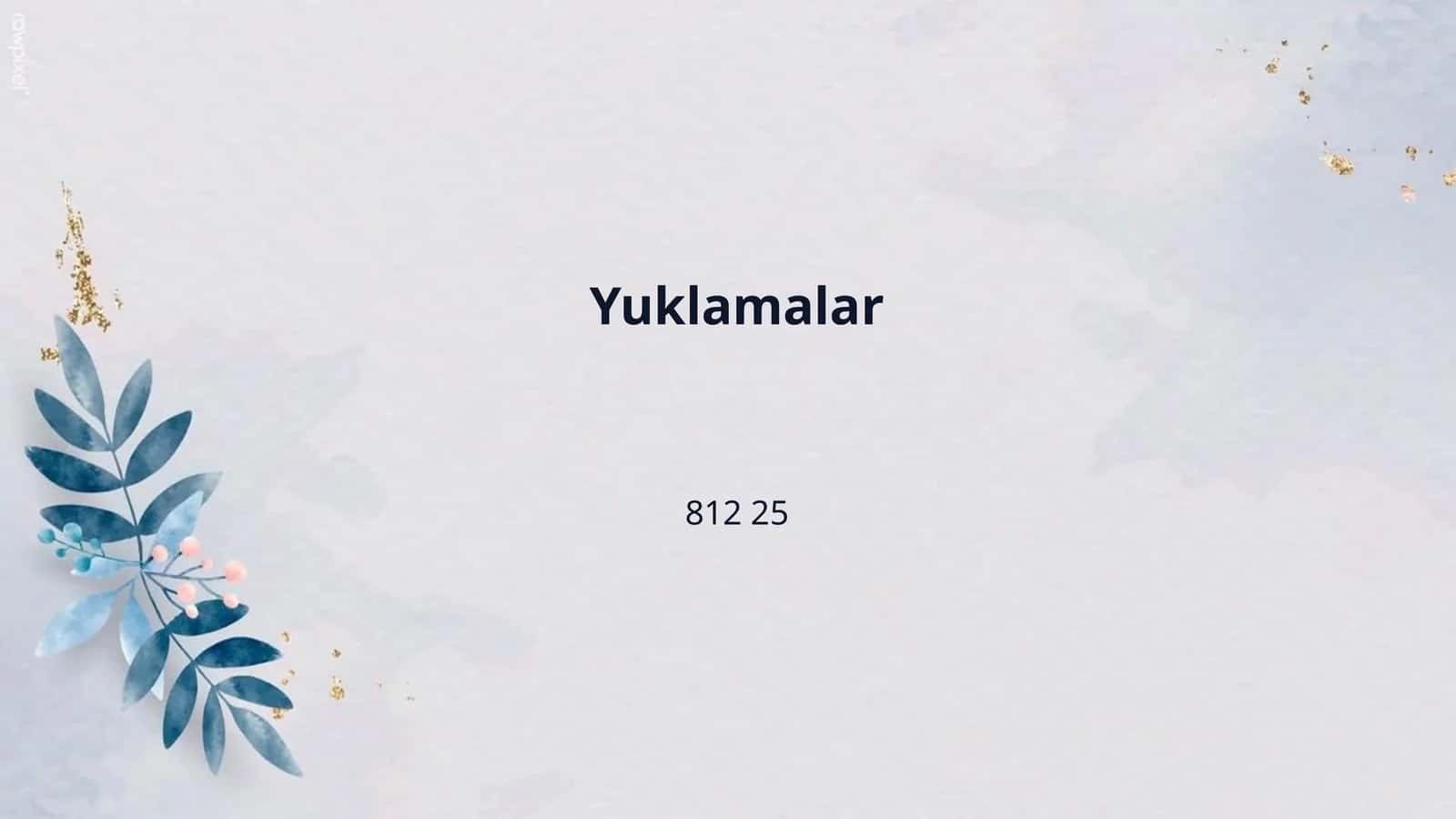 Yuklamalar