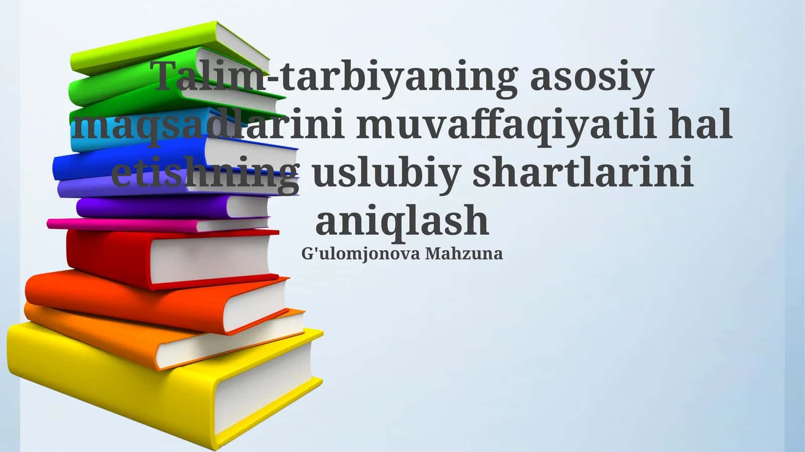 Ta'lim metodologiyasi