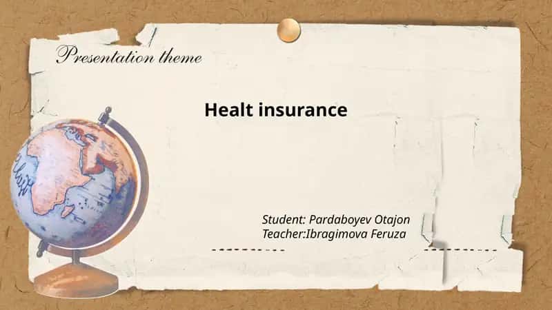 Health insurance plans