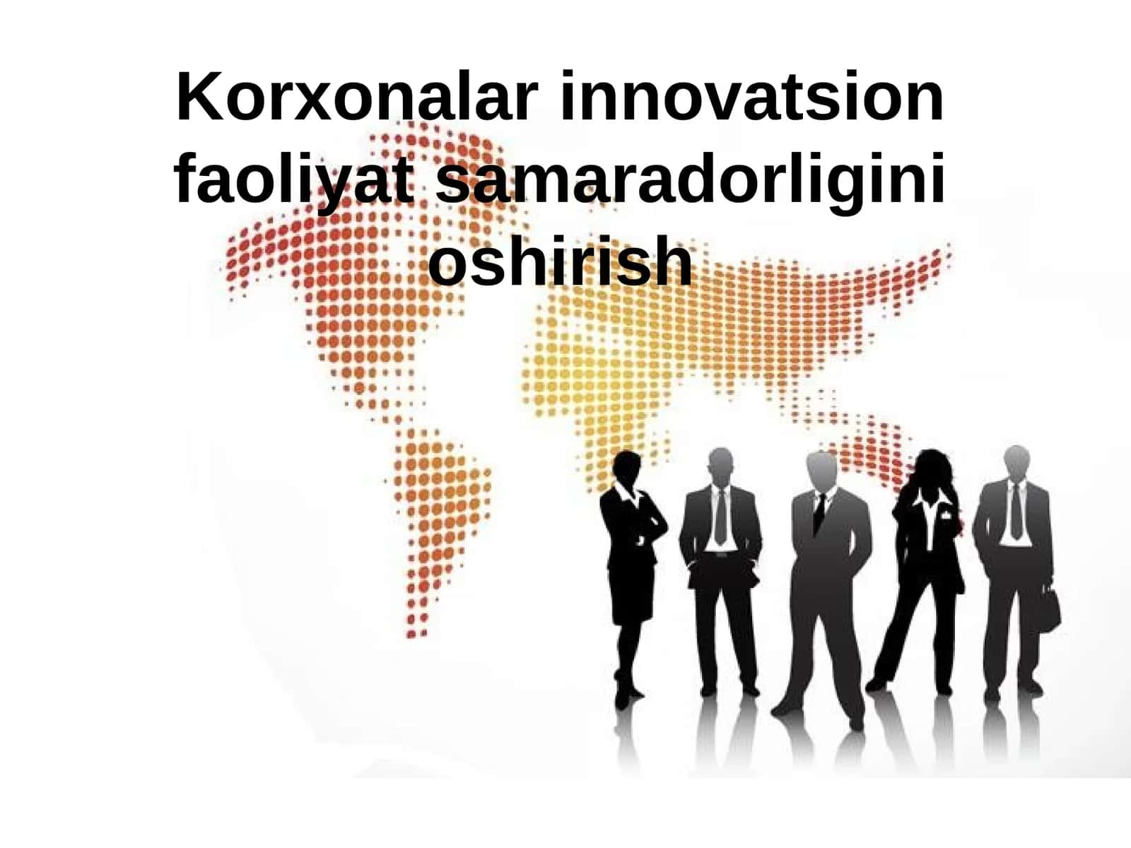 Innovatsion faoliyat maqsadlari shakllanishi