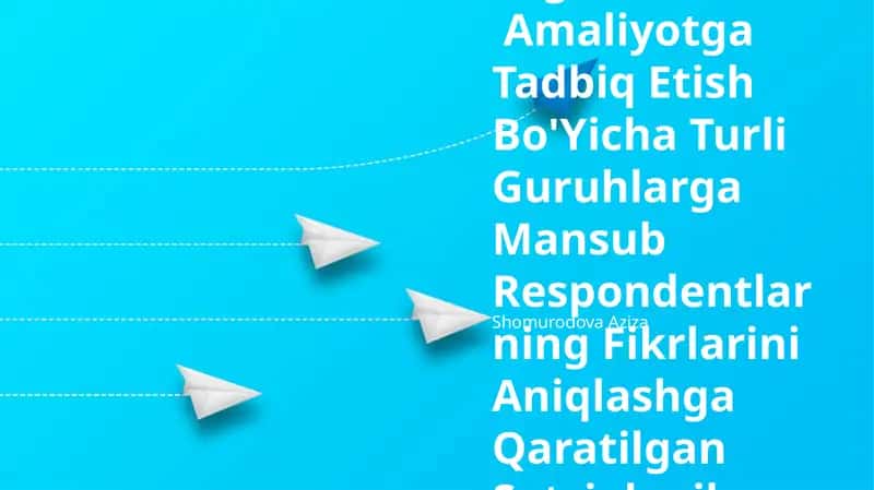 Integratsiyalashgan Ta'limni Amaliyotga Tadbiq Etish Bo'Yicha Turli Guruhlarga Mansub Respondentlarning Fikrlarini Aniqlashga Qaratilgan Sotsiologik Tadqiqotlar