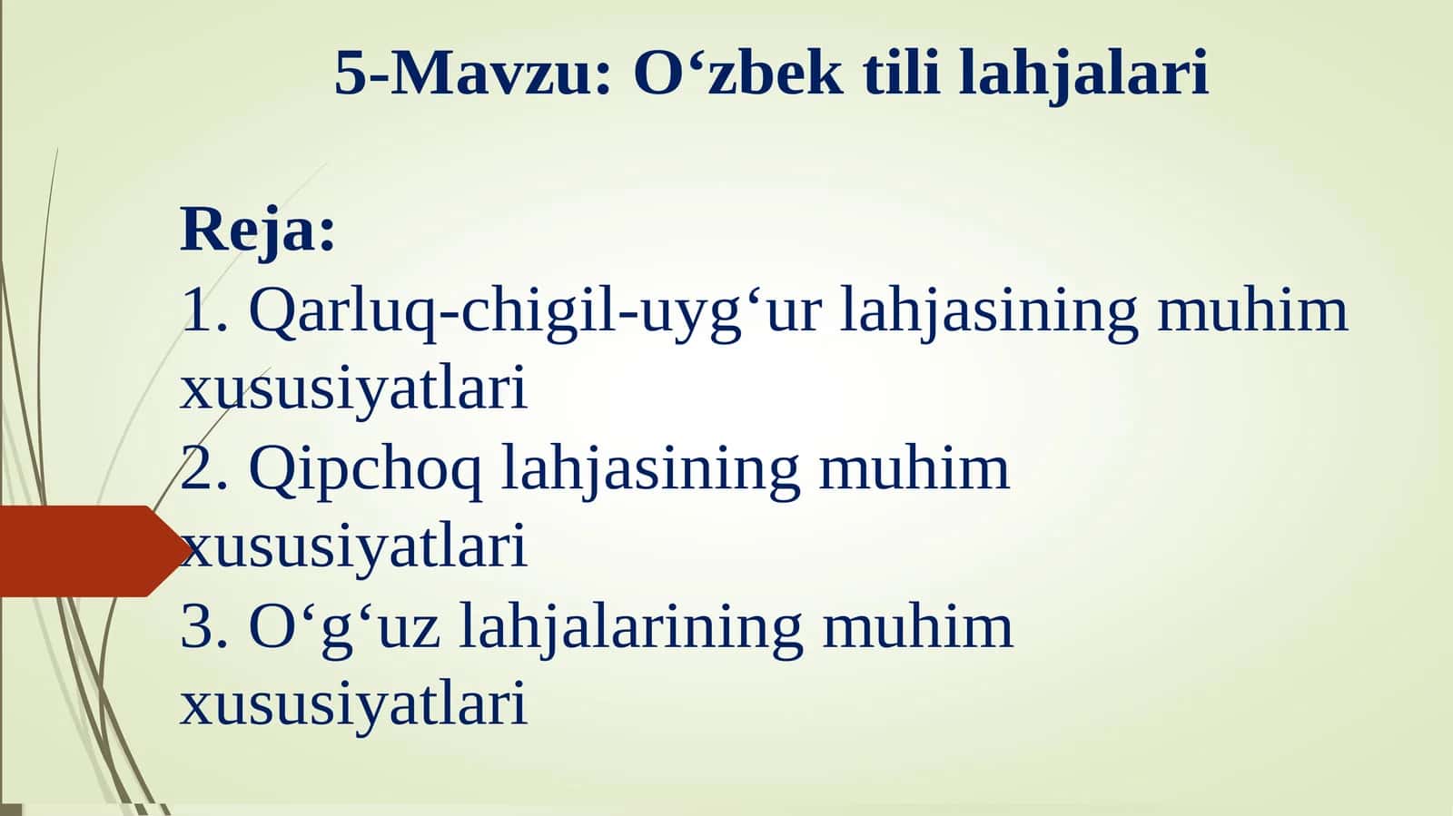 O‘zbek shevalarining predmeti, maqsadi va vazifalari