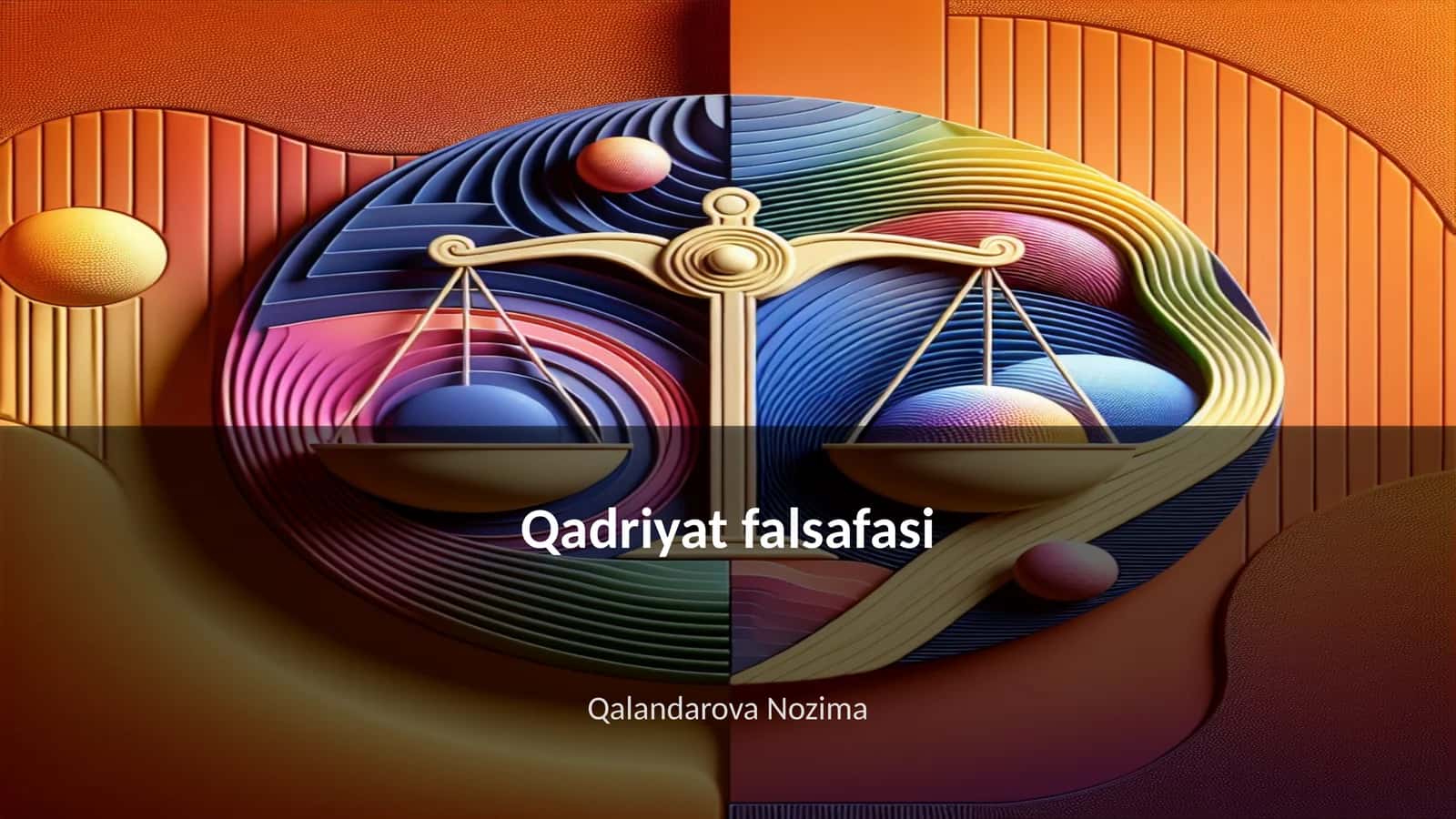 Qadriyat falsafasi