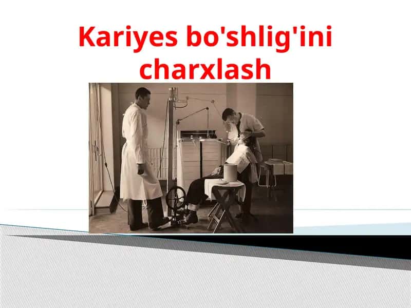 Kariyes bo'shlig'ining ochilishi