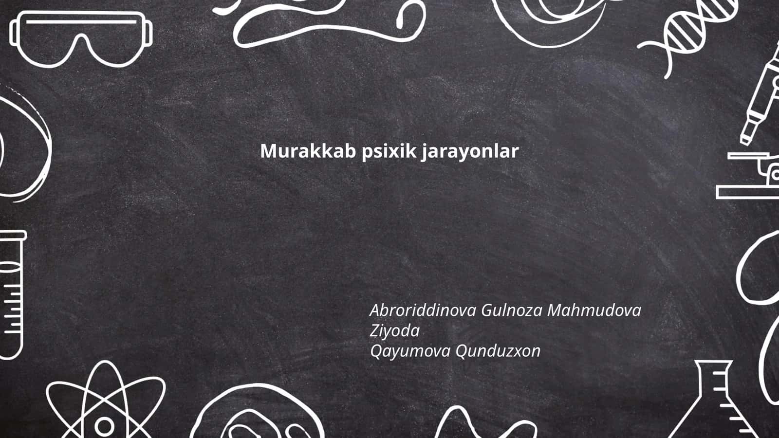 Murakkab psixik jarayonlar