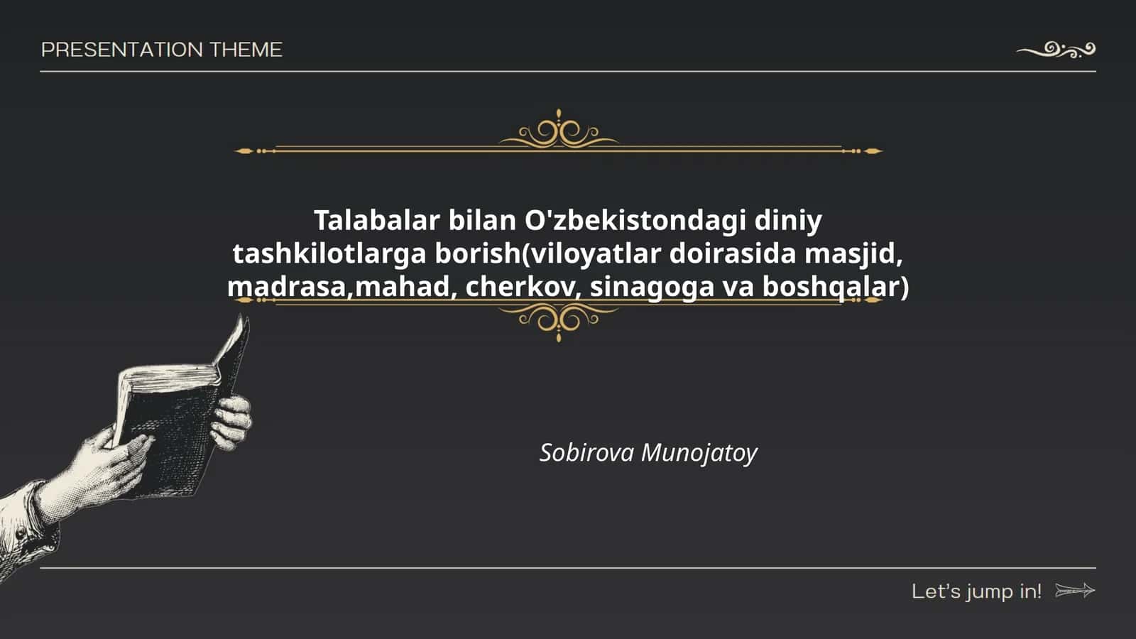 Talabalar bilan masjidlarga tashriflar
