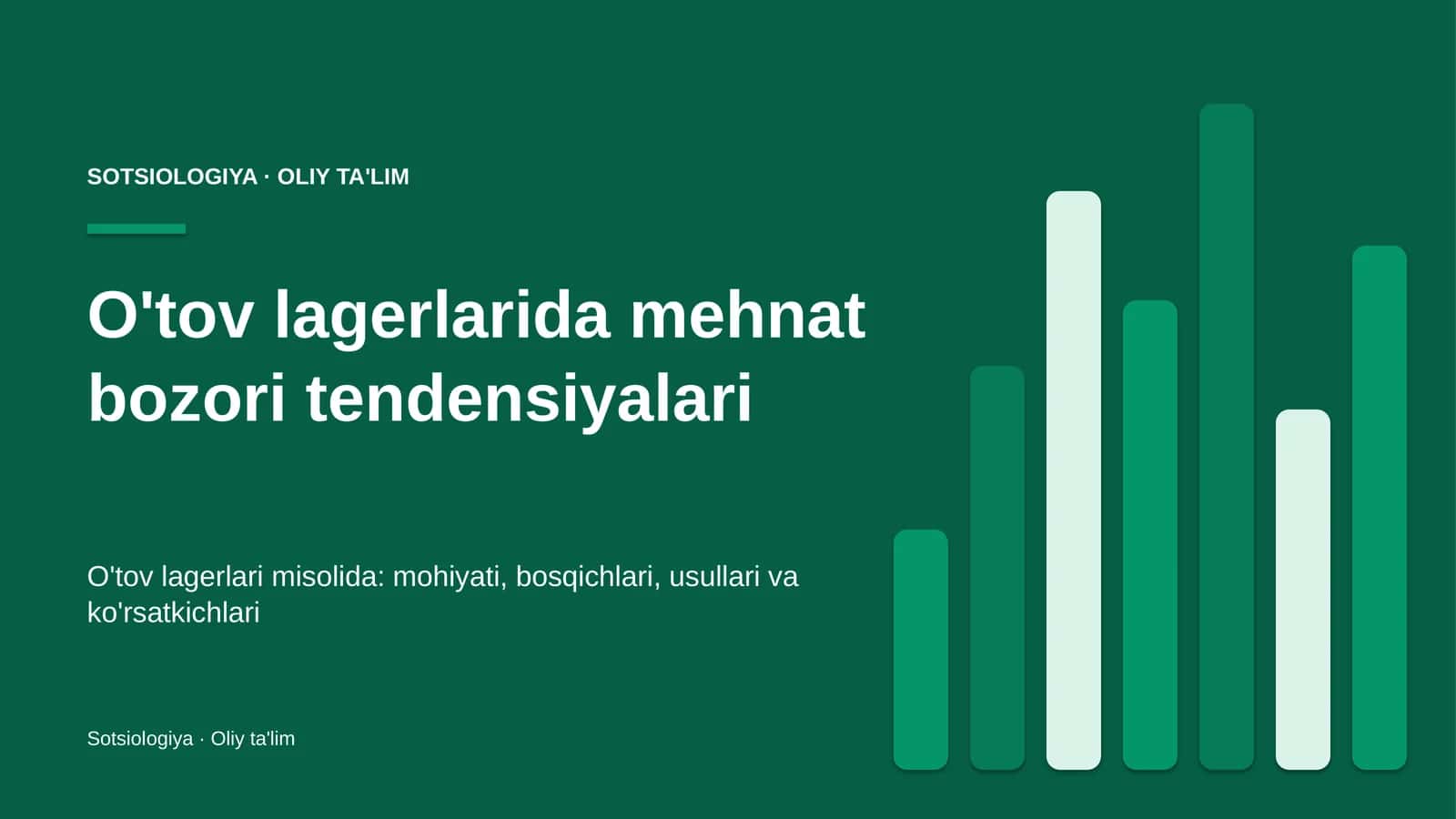 o'tov lagerlarida mehnat bozori tendensiyalari 6365