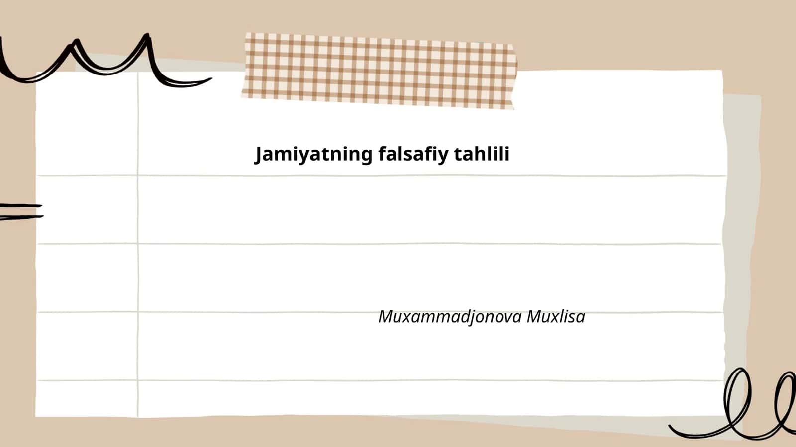 Jamiyatning falsafiy tahlili