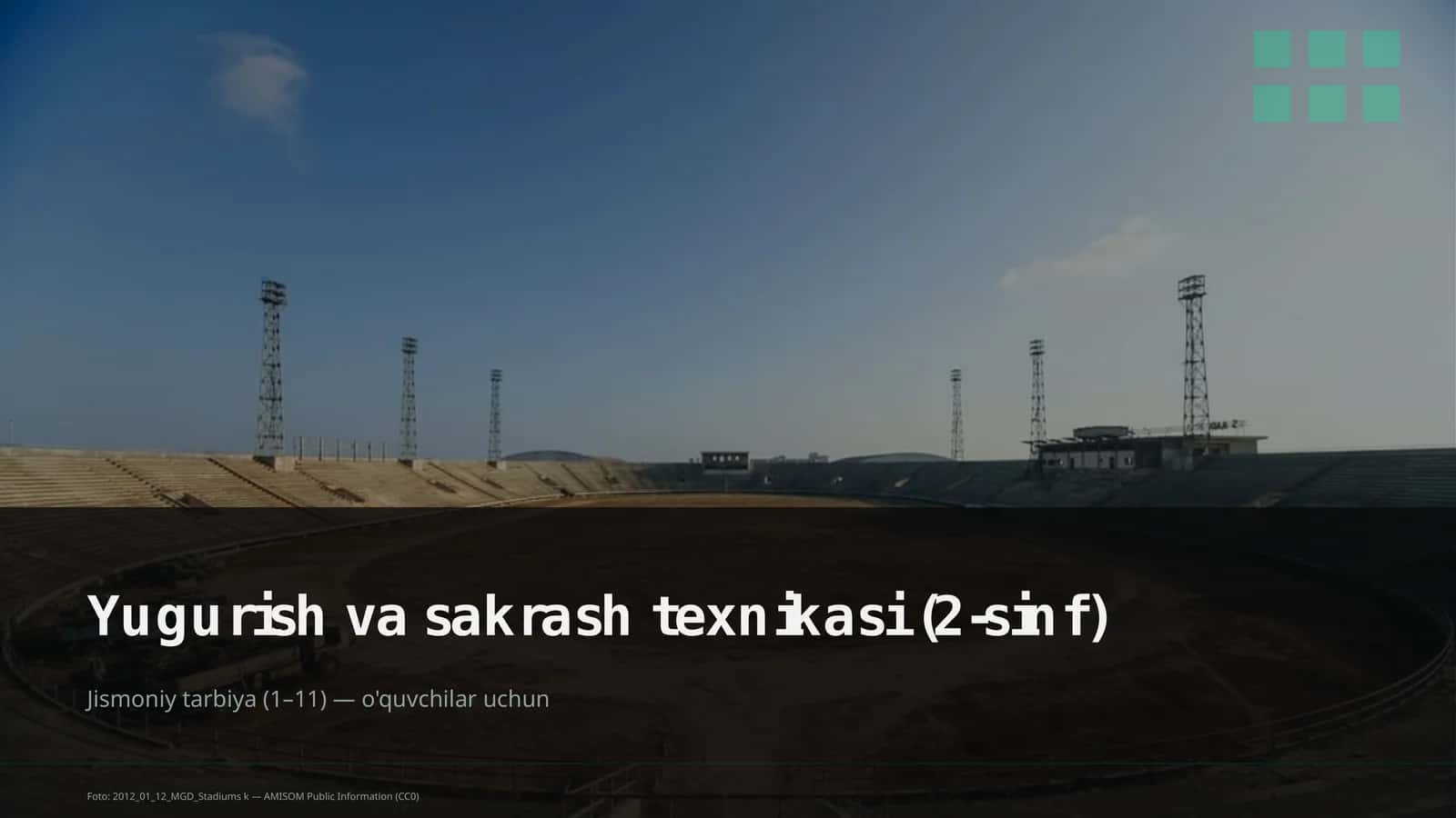 Yugurish va sakrash texnikasi (2-sinf)