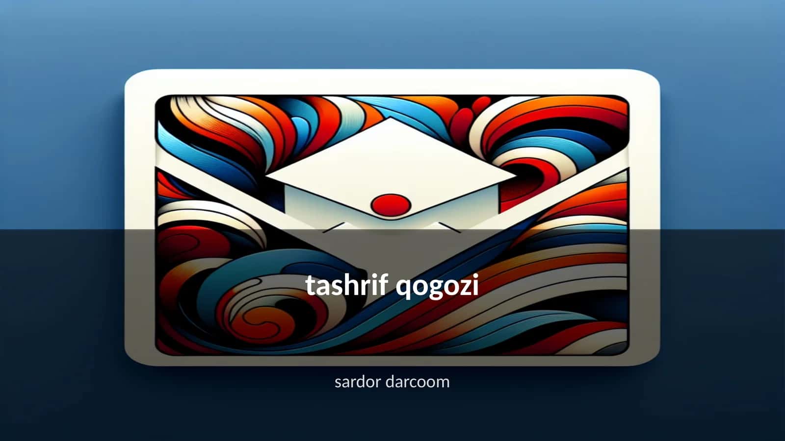 tashrif qogozi
