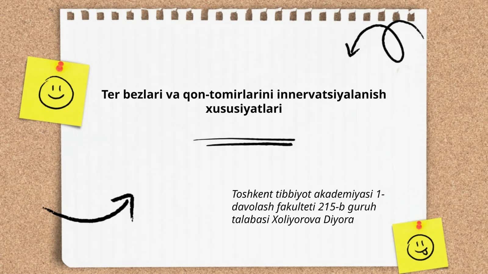 Ter bezlari va qon-tomirlarini innervatsiyalanish xususiyatlari
