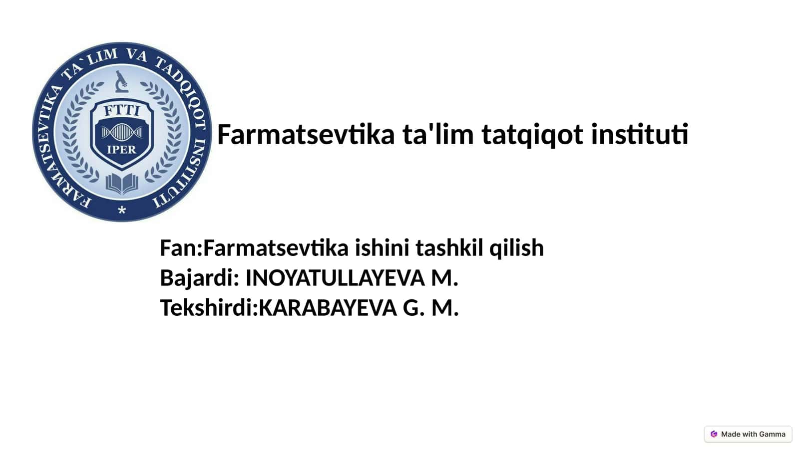 Dorixona va farmatsevtik tashkilotlar faoliyatining huquqiy asoslari