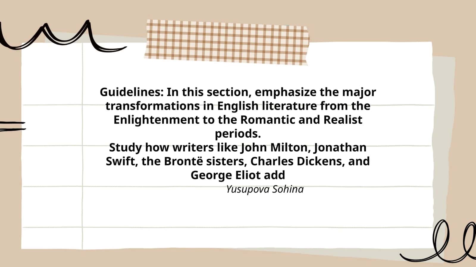 Major Transformations in English Literature