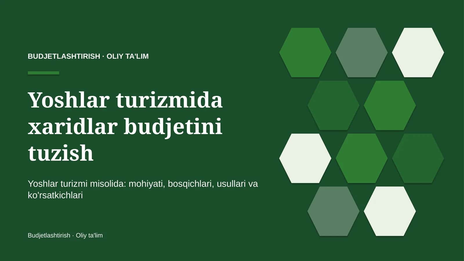 yoshlar turizmida xaridlar budjetini tuzish 3246