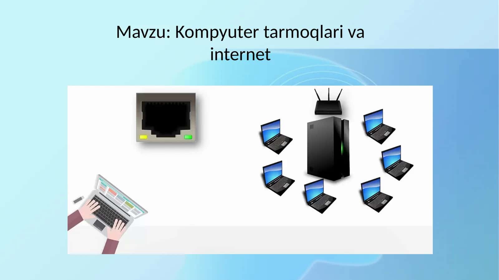 Kompyutertarmoqlari va internet