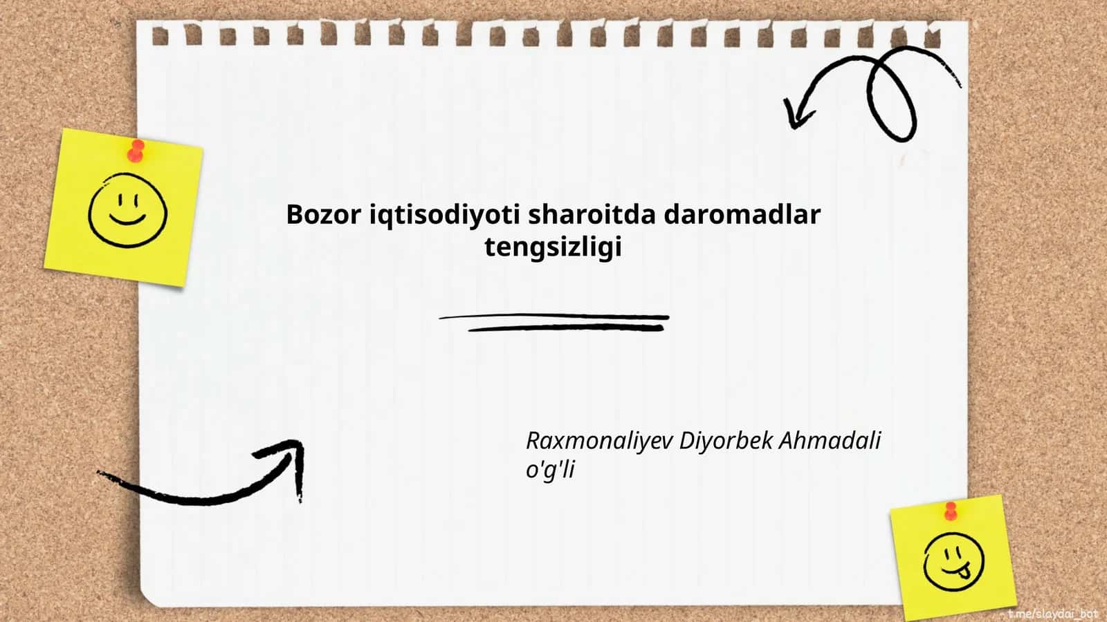 Bozor iqtisodiyoti sharoitda daromadlar tengsizligi