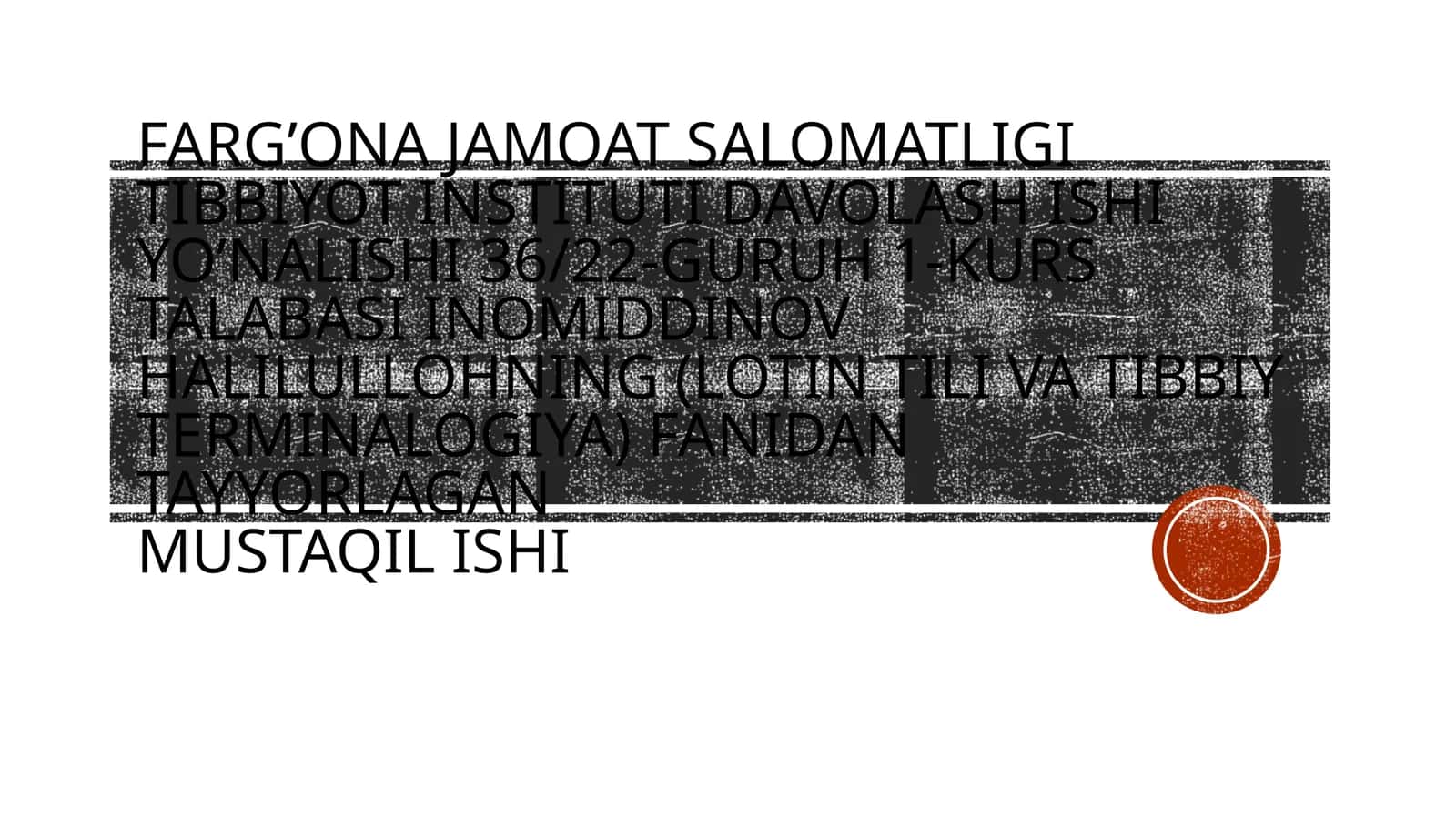 Lotin Ibora va Tibbiy Terminologiya