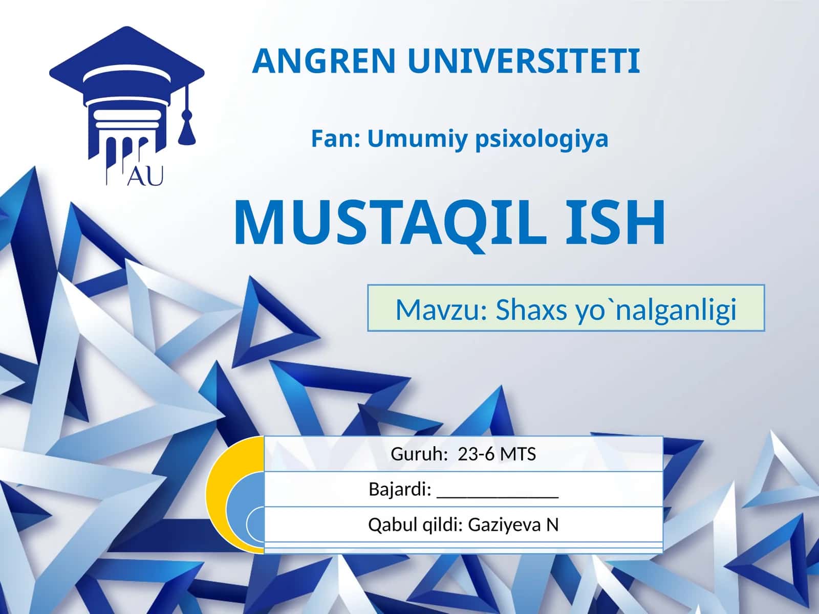 Shaxsyo`nalganligi