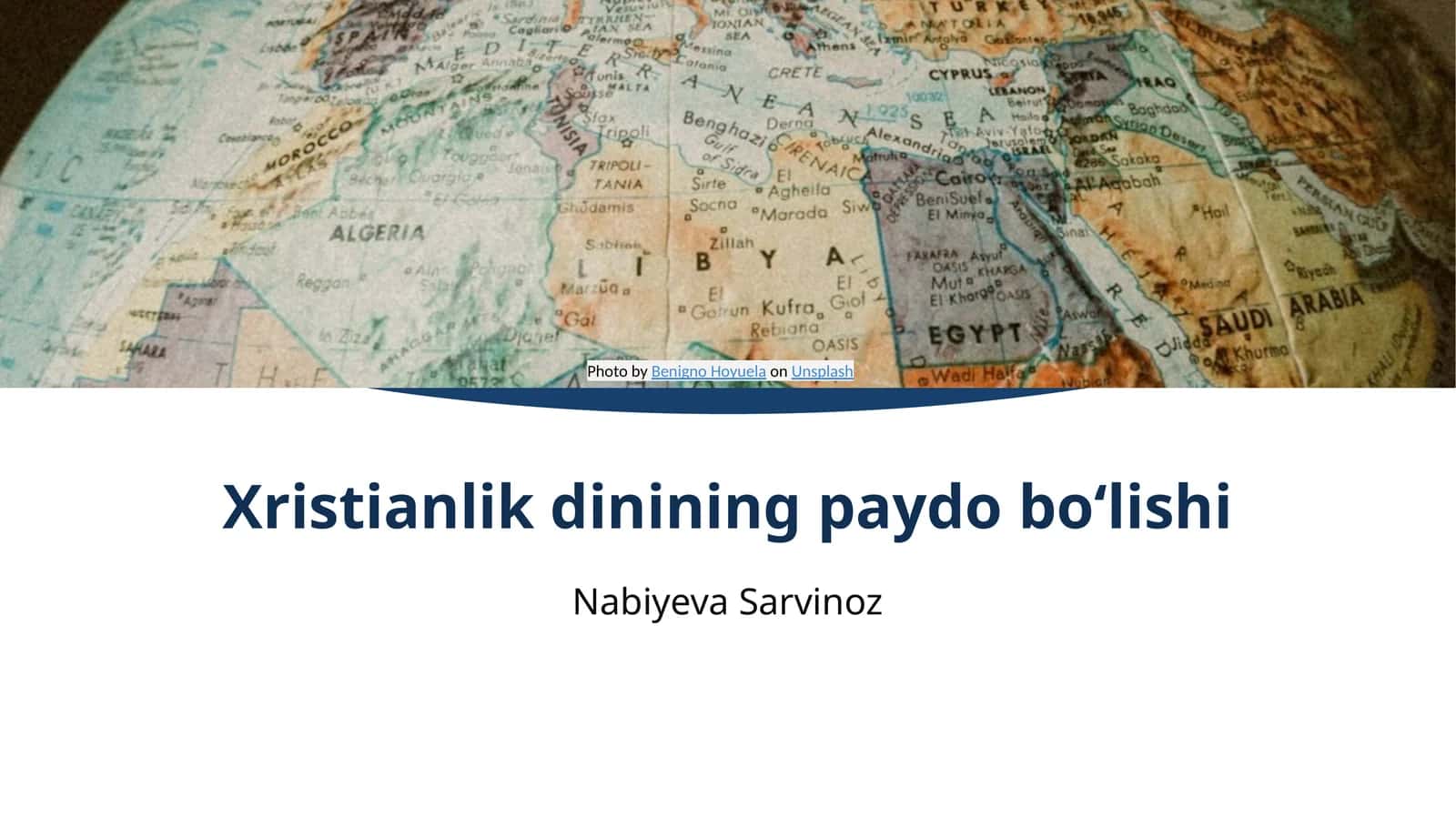 Xristianlik dinining paydo bo'lishi
