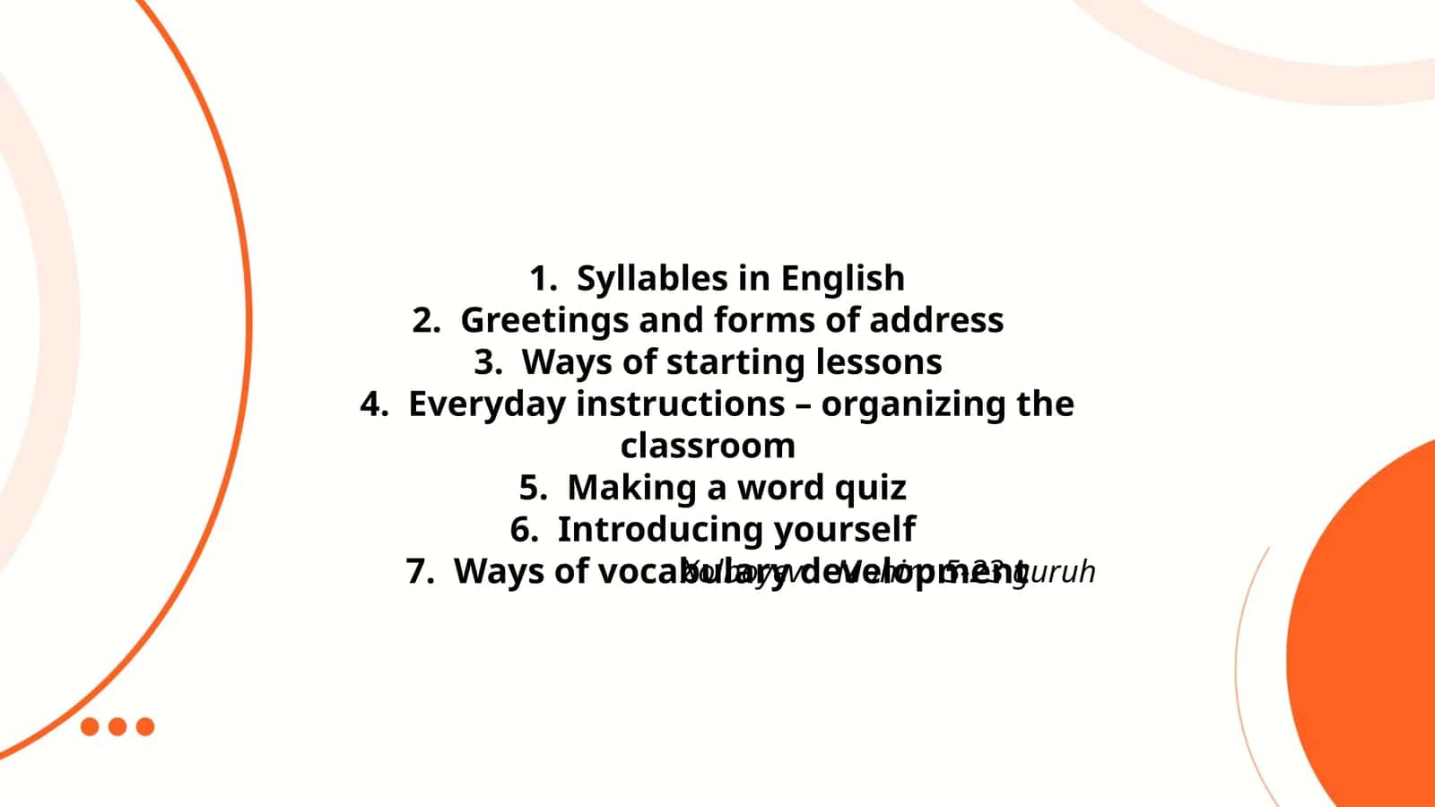 Syllables in English