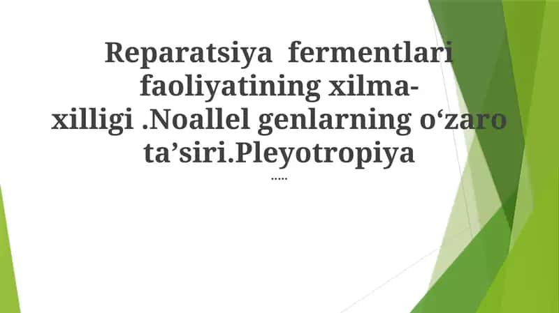 Reparatsiya fermentlari