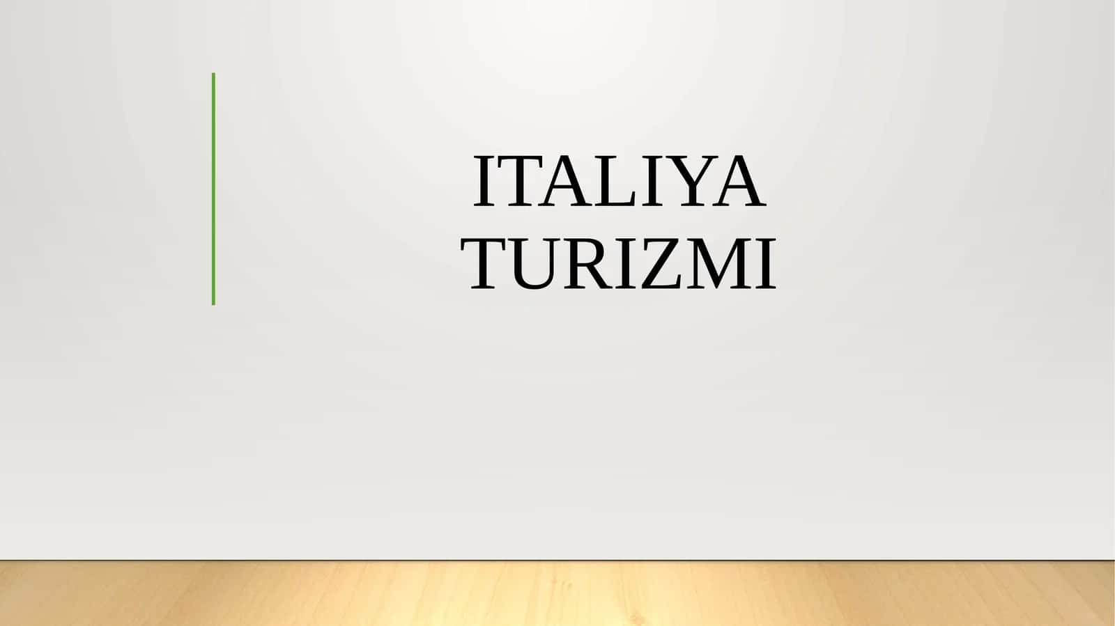ITALIYA TURIZMI