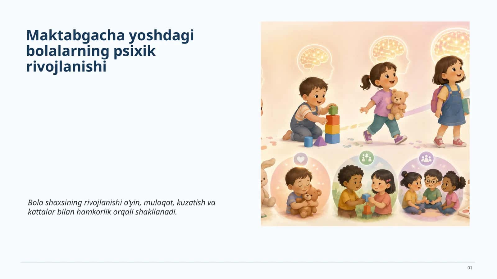 Maktabgacha yoshdagi bolalarning psixik rivojlanishi