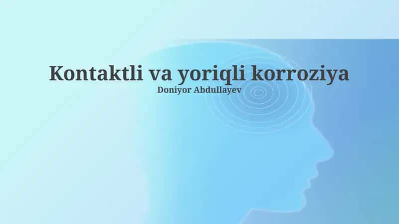 Kontaktli va yoriqli korroziya