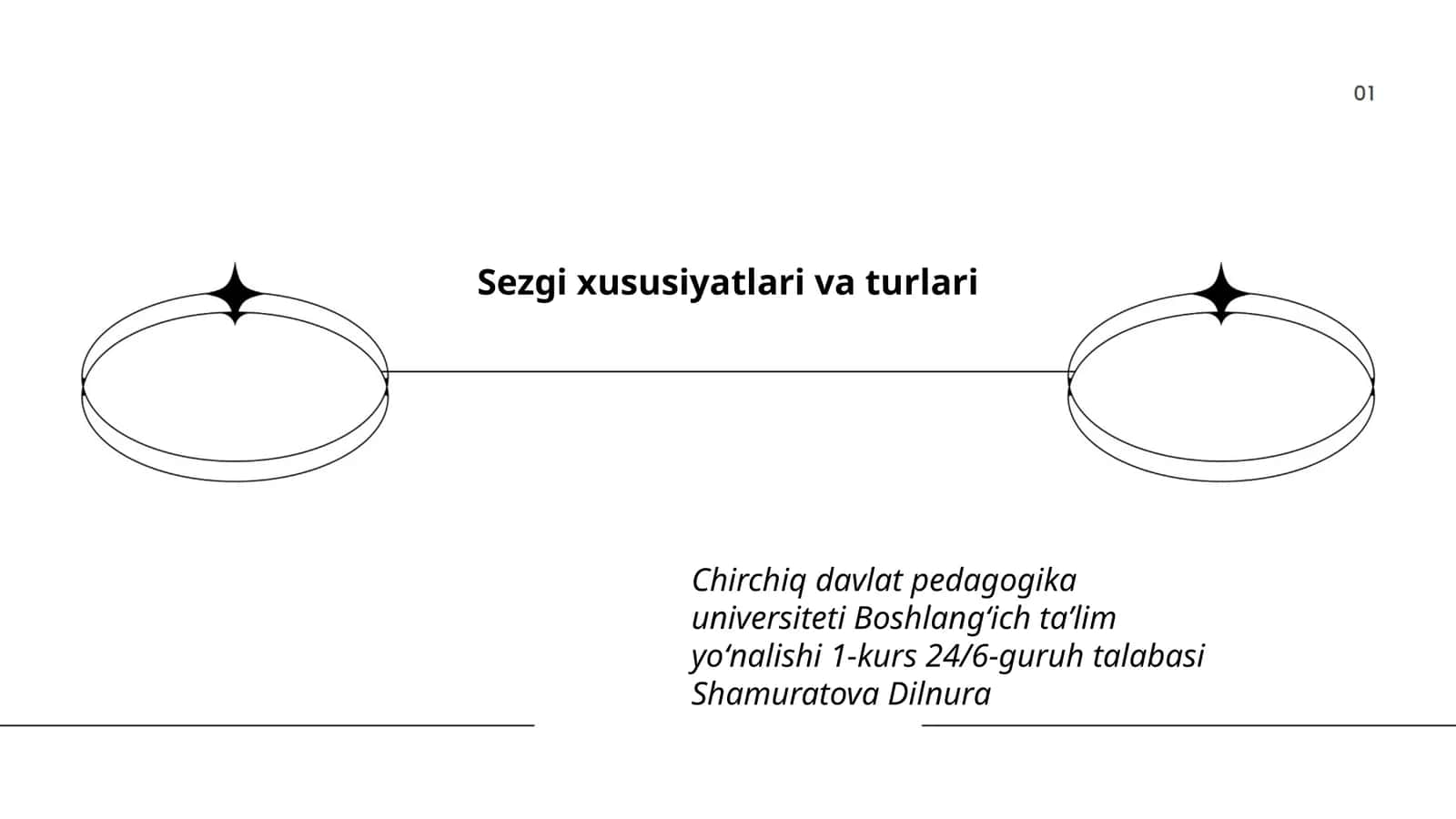 Sezgi xususiyatlari va turlari