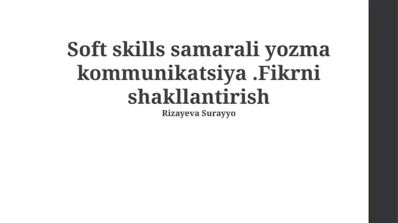 Samarali xat yozish strategiyalari
