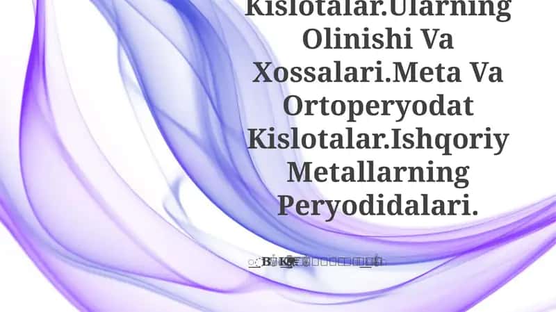 Periodat xilotalar Manganga seriyasidagi halogen oksidli kislotalar