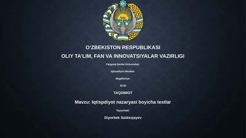 Iqtisodiy nazariya sinovlari