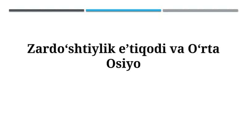 Zardushtiylikning kelib chiqishi