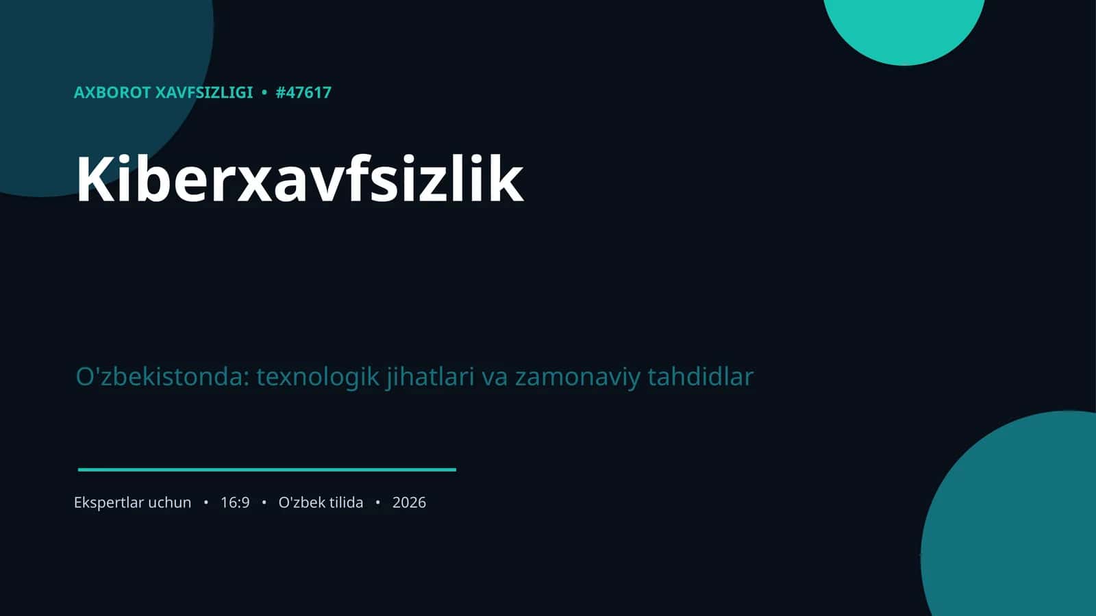 Kiberxavfsizlik
