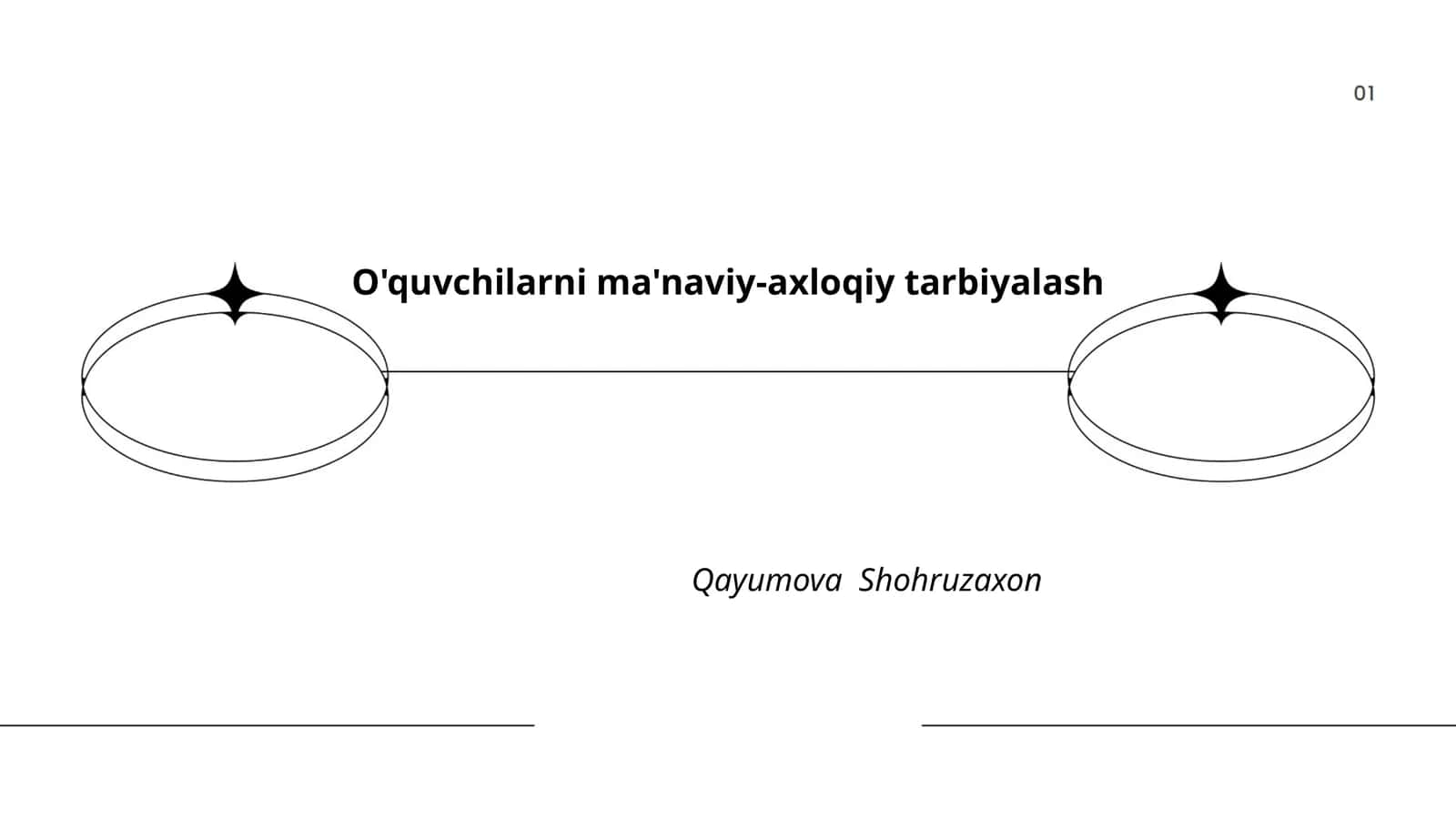 O'quvchilarni ma'naviy-axloqiy tarbiyalash