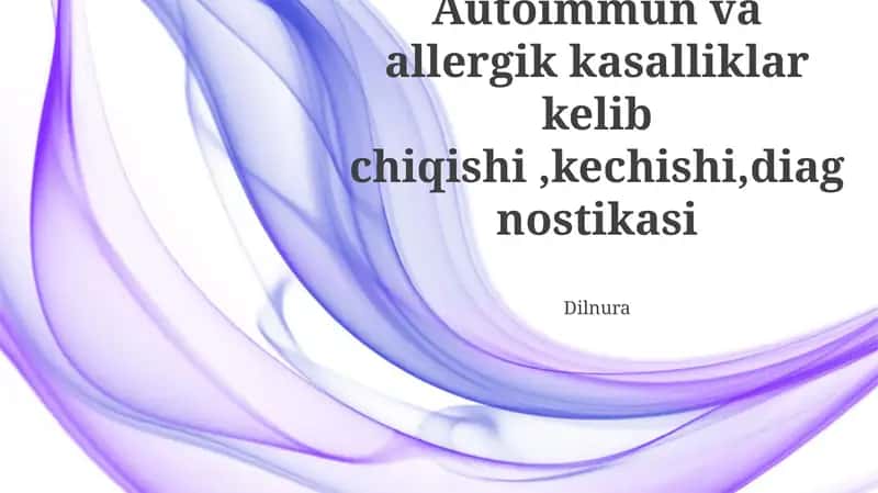 Autoimmun va allergik kasalliklar