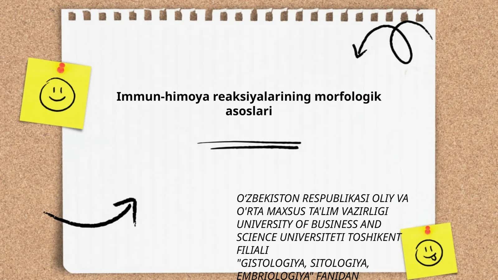 Immun-himoya reaksiyalarining morfologik asoslari