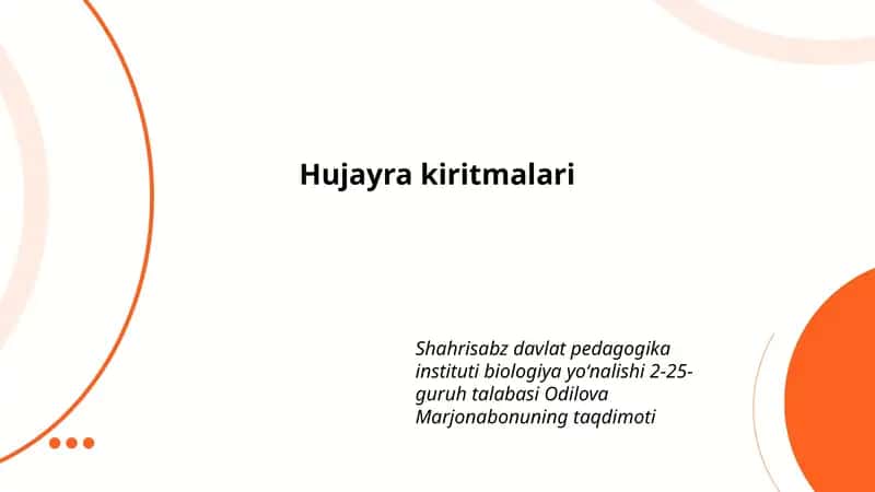 Hujayra kiritmalari