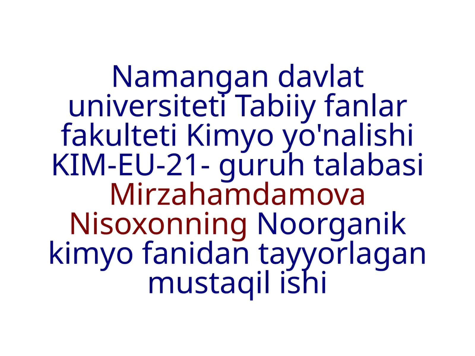 Galogenlarning sulfidlari.
