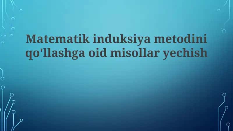 Matematik induksiya