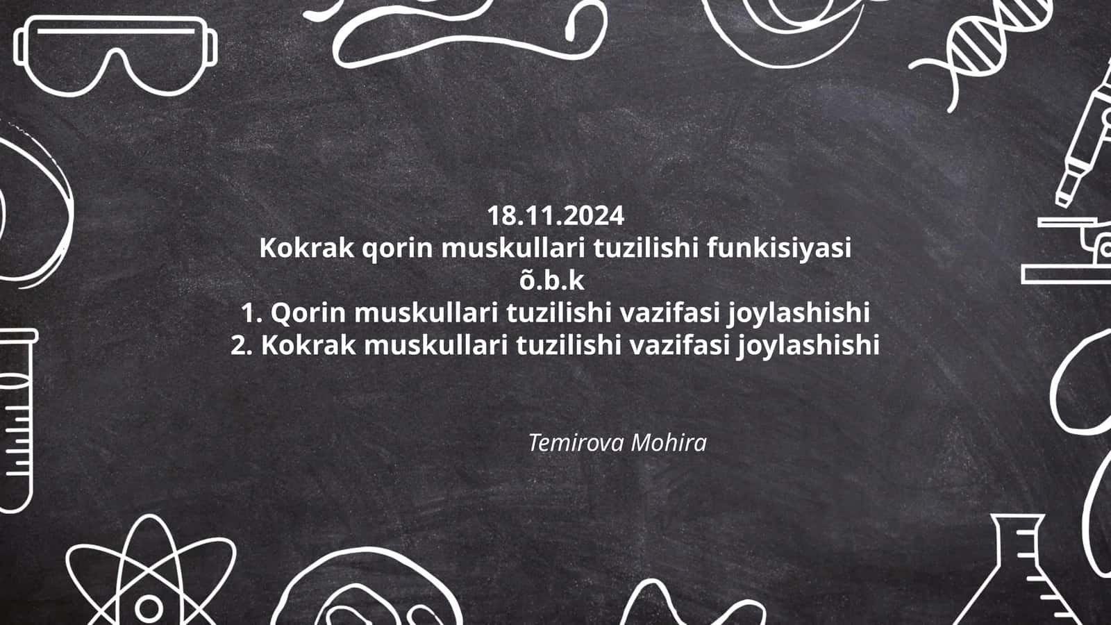 Kokrak qorin muskullari tuzilishi funkisiyasi