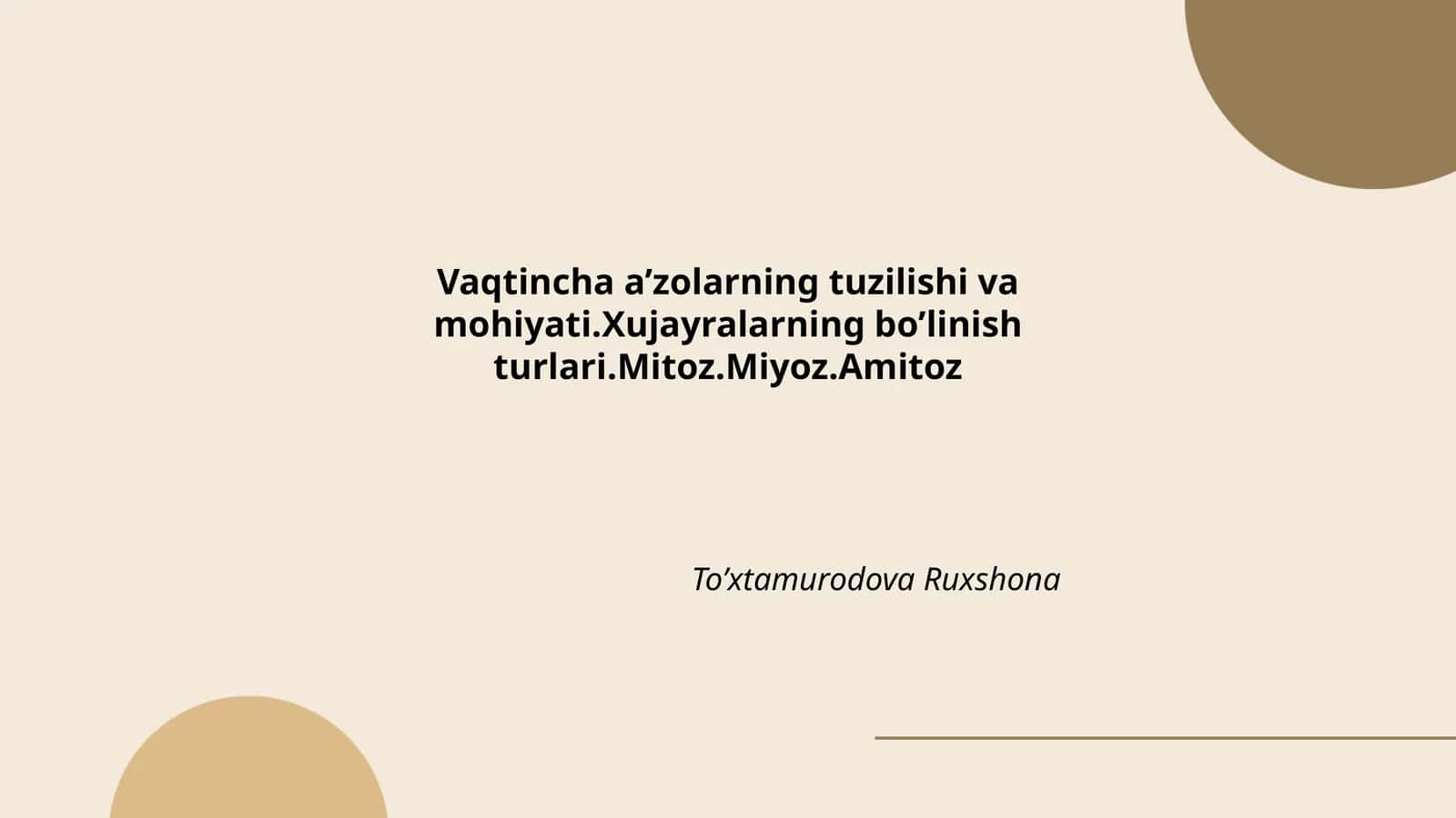 Xujayra tuzilishi