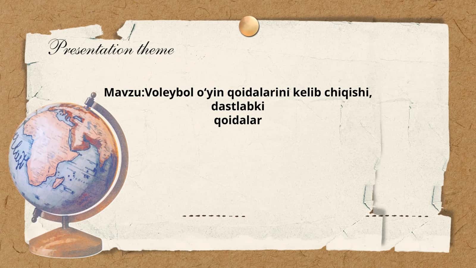 Voleybol o‘yinining tarixi
