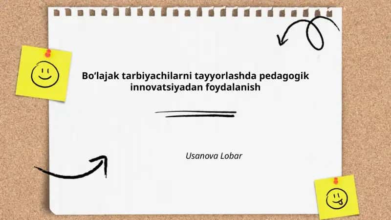 Boʻlajak tarbiyachilarni tayyorlashda pedagogik innovatsiyadan foydalanish