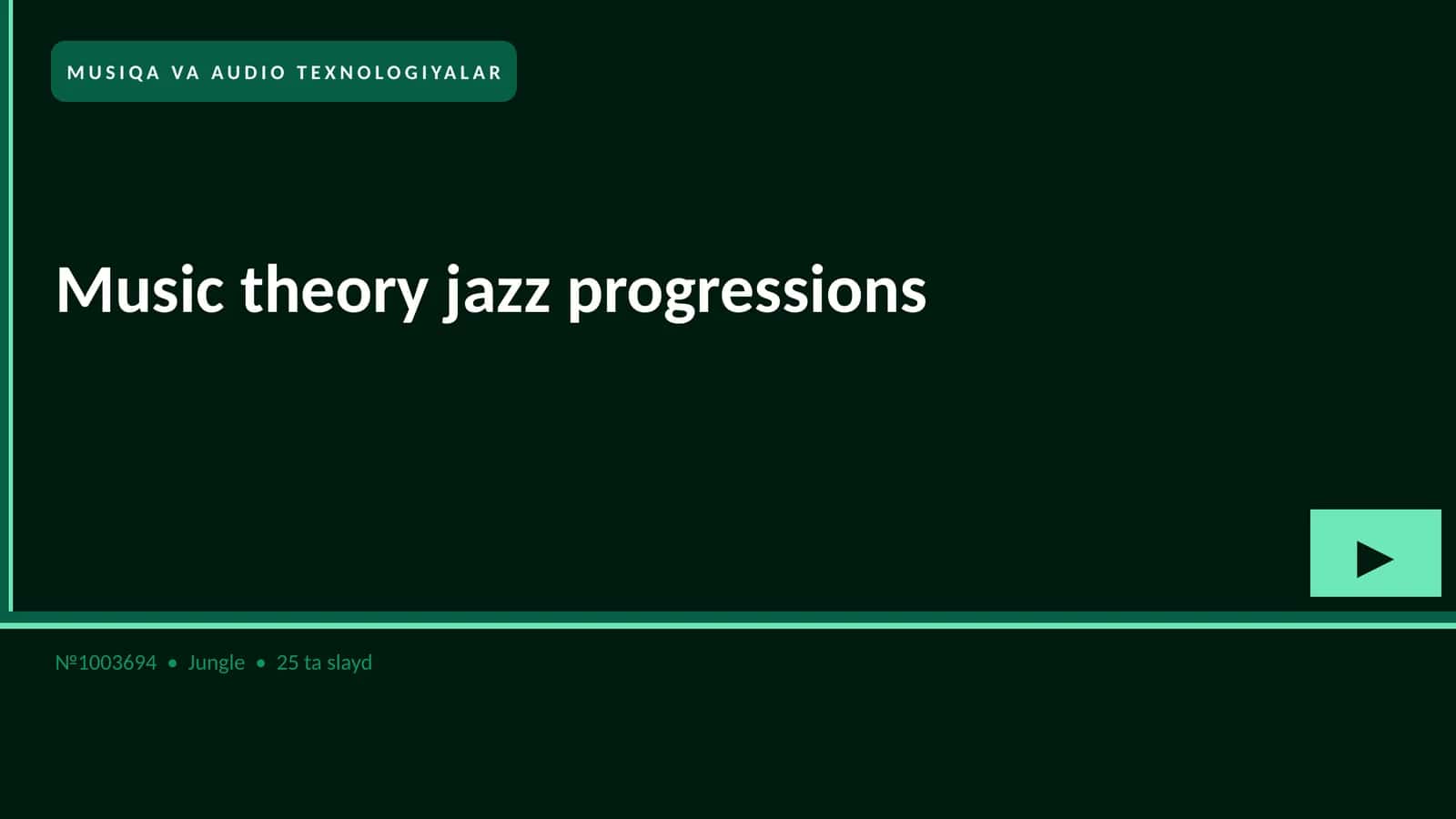Music theory jazz progressions