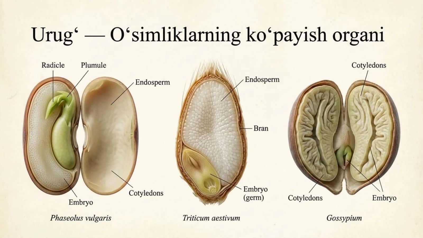 Urug' - o'simliklarning ko'payish organi