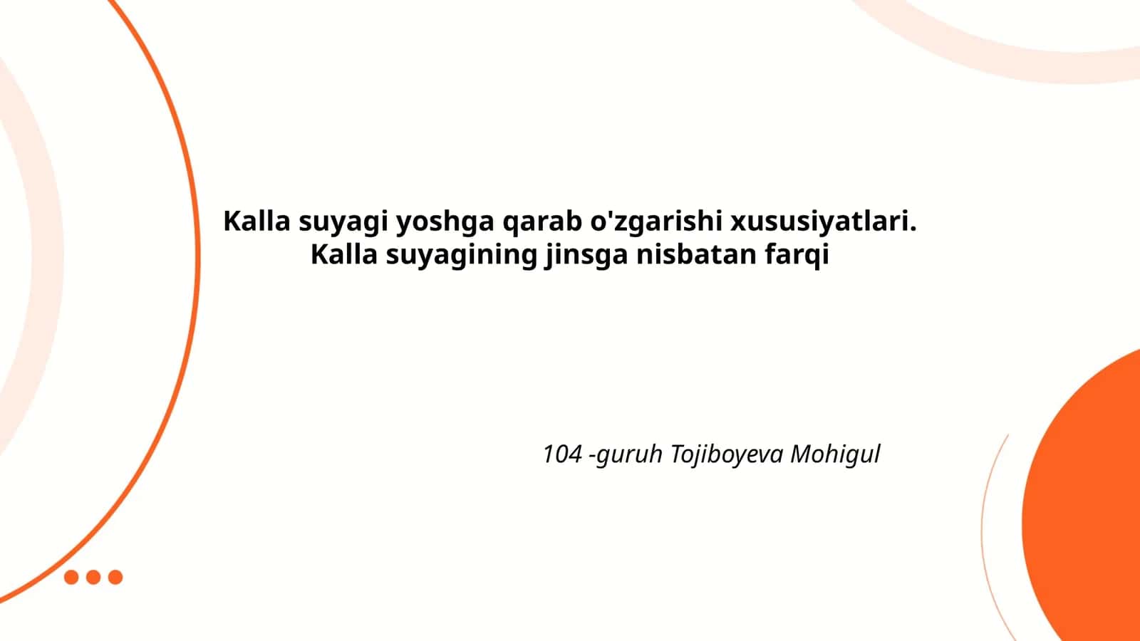 Kalla suyagi yoshga qarab o'zgarishi xususiyatlari
