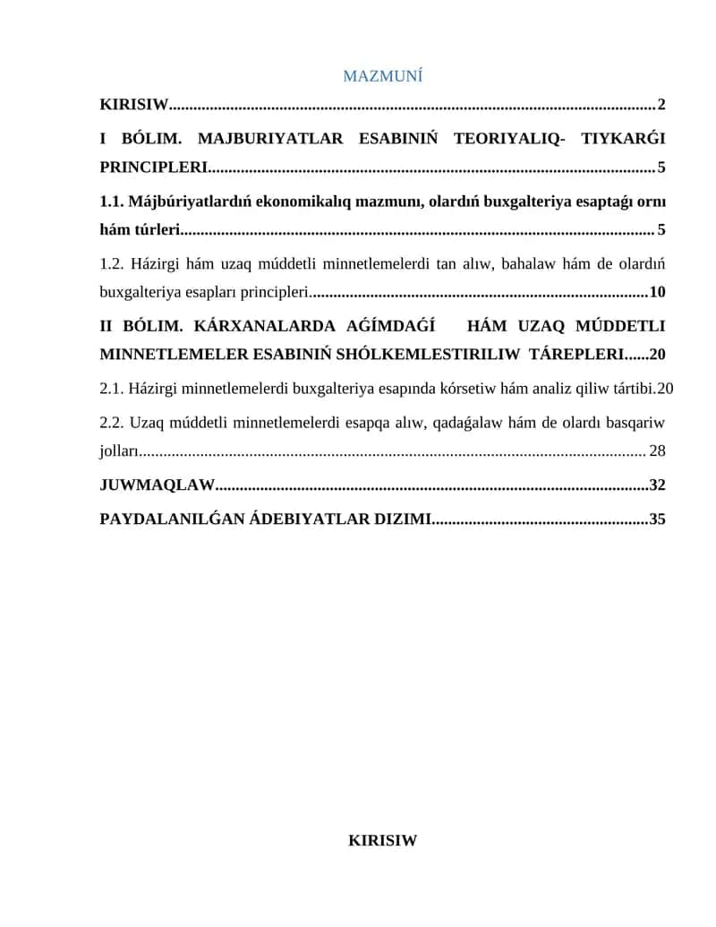 Aǵımdaǵı hám uzaq múddetli