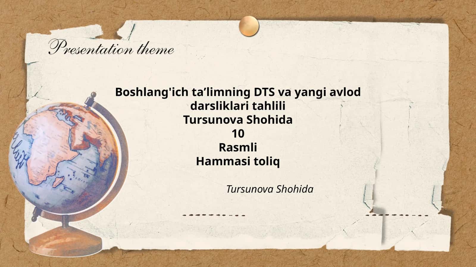 Boshlang'ich taʼlimning DTS va yangi avlod darsliklari tahlili