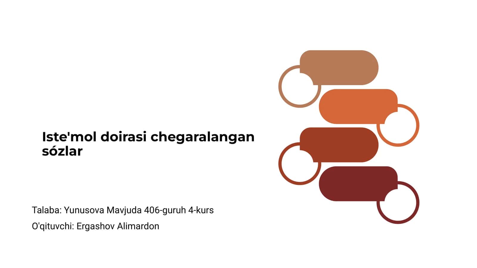 Iste'mol doirasi chegaralangan sózlar